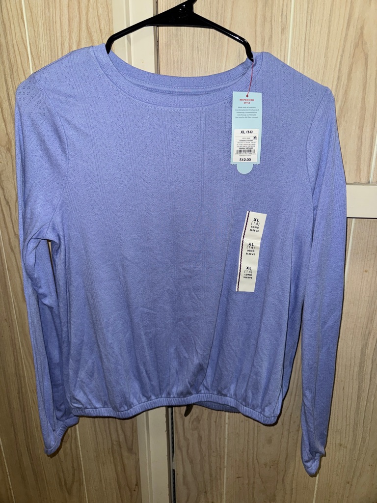 Cat & Jack Lavender Long Sleeve Tee